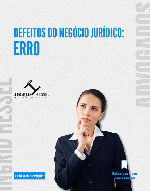 Defeitos Do Neg Cio Jur Dico Erro Ingrid Hessel Advogados